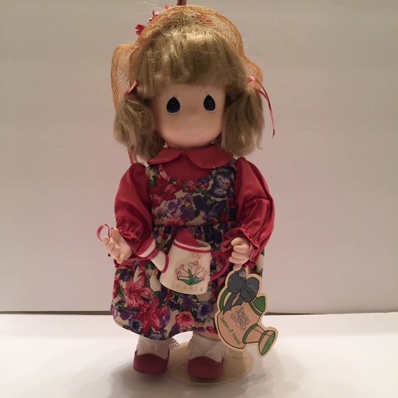 Vintage Precious Monments Lily March Doll 1995 Garden Of Friends - Picture 1 of 10